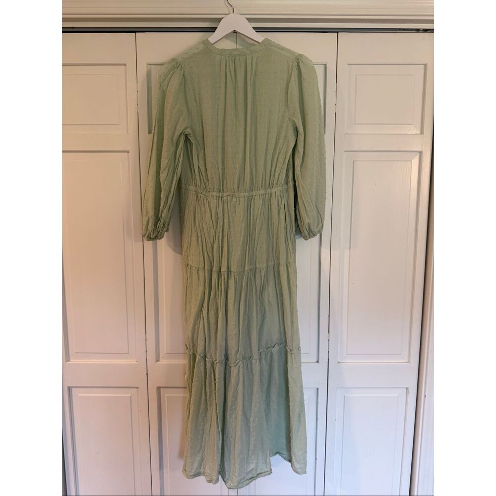 A New Day Swiss green dot maxi dress size small - Picture 6 of 9